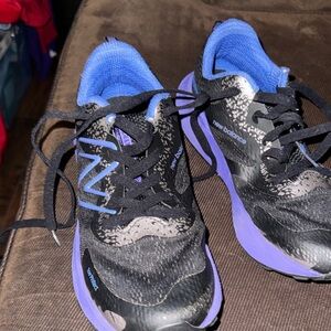 New Balance Black and Purple Lace-Up Sneakers